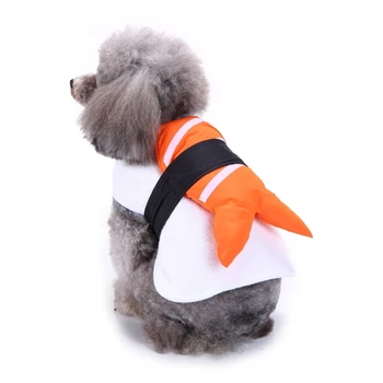 

Cute Pet Dog Cats Costume Funny Sushi Clothes Cat Cosplay Vest Creative Halloween Christmas Party Coat Small Dog Apparel