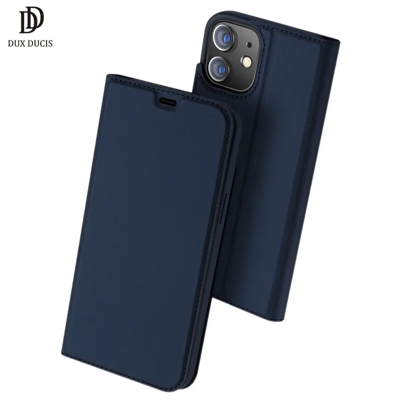 Для Apple iPhone 12 мини-чехол DUX DUCIS Skin Pro Серия Флип-кошелек кожаный чехол для iPhone12 слот