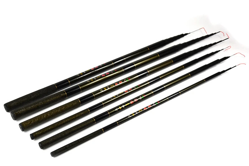 High Quality Telescopic Hand Fishing Pole Strong Fiberglass Fishing Rod Stick 2.7M-7.2M (The Carbon 99% Label is Wrong.) (8)