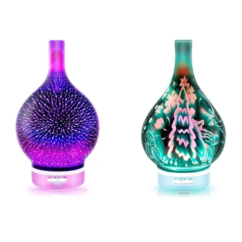 

Aromatherapy Ultrasonic Humidifier Essential Oil Diffuser US Plug+EU Plug+UK plug+JP plug