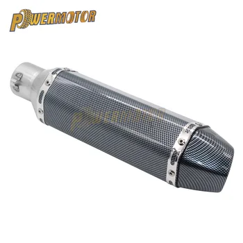 

Carbon Fiber 51mm Motorcycle Exhaust Modify Motocross Exhaust Muffler Pipe For GY6 CBR125 CB400 CB600 YZF ATV Dirt Pit Bike