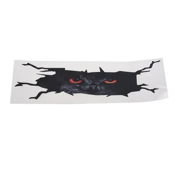 

Funny 3D Simulation Models Owl Peeping Eyes Auto Vinyl Car Decal Stickers Black
