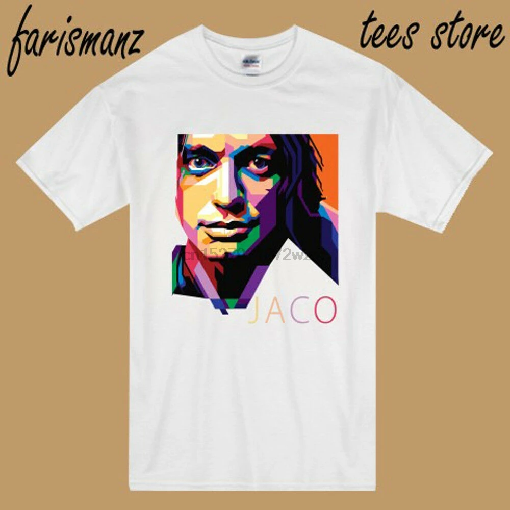Новая мужская белая футболка Jaco Pastorius JACO Jazz Music Legend размеры от S до 3XL |