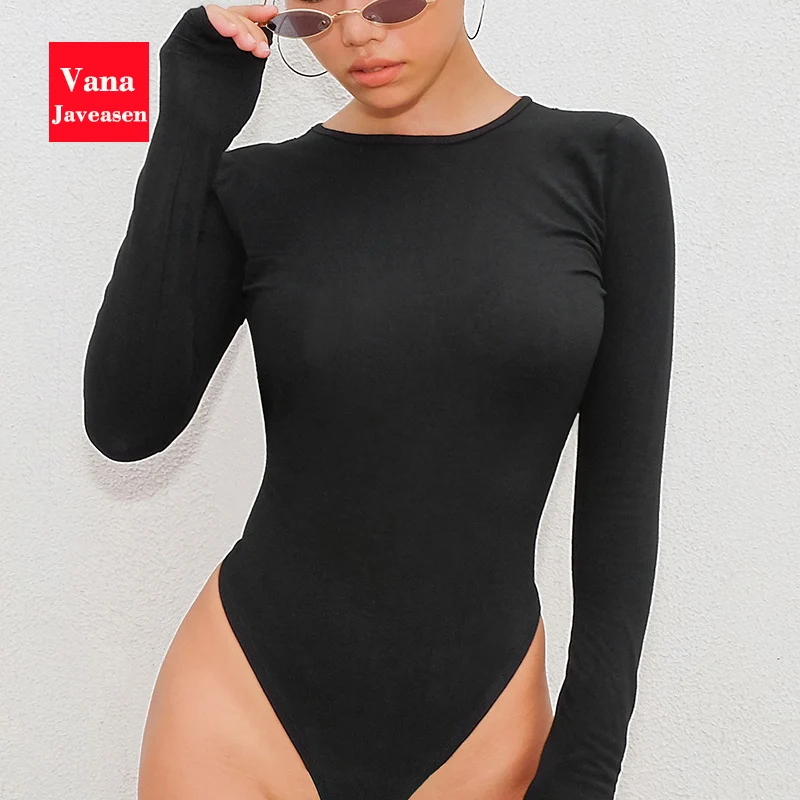 Lace Sexy Backless Bodysuits Womens Long Sleeve Skinny Rompers Women Clothing Top O-Neck Bodysuit Nightclub Streetwear |
