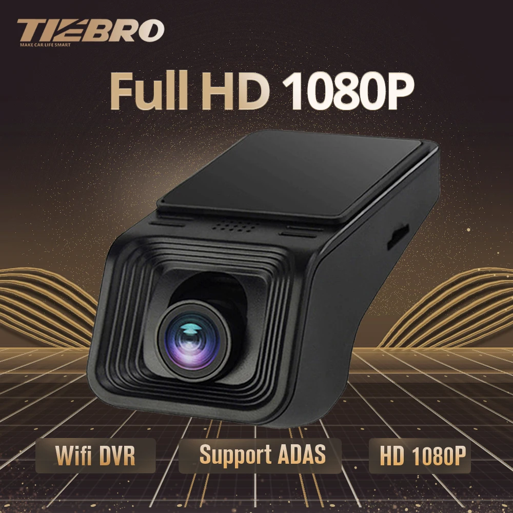 Автомобильный видеорегистратор TIEBRO ADAS USB Wi Fi для автомобильного радио Full HD 1080P
