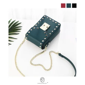 

2020 New Style Bag Women's Fashion Rivet Mobile Phone Bag Crossbody Bag