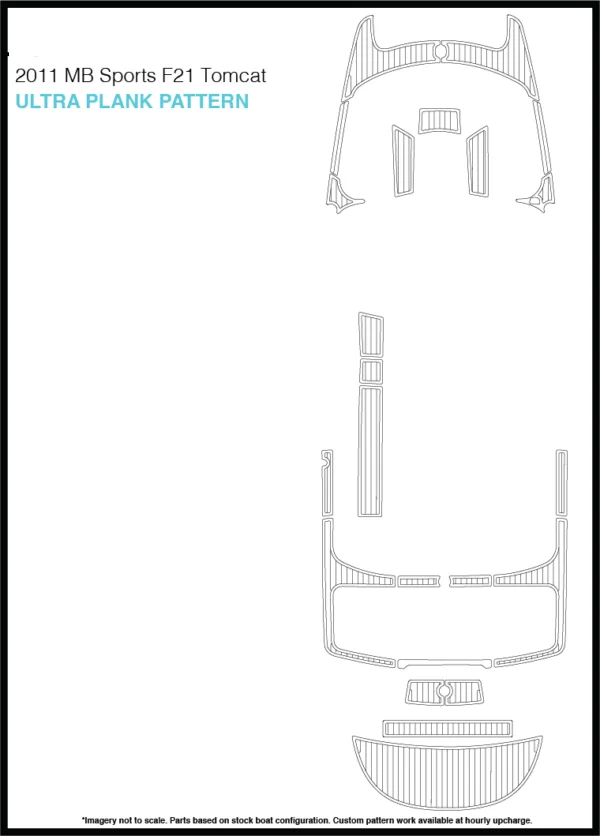 2011 MB Sports F21 Tomcat swim Step& trantom& Bow Pad лодка EVA Тиковый настил 1/" 6 мм