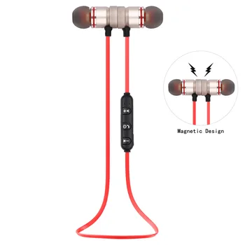 

Earbuds Metal Earphones for iPhone with Microphone Magnetic Bluetooth Headset Sports Neckband Magnetic Wireless headset