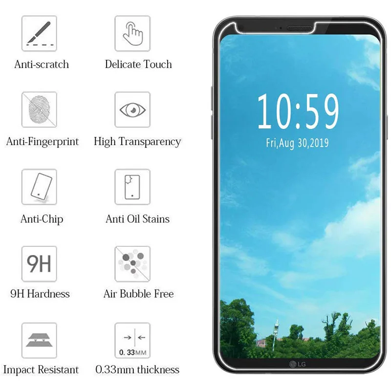 2 шт закаленное стекло для LG Q6 протектор экрана 9H 2.5D телефон на Защитное стекло для LG Q6 A Q6 Alpha стекло