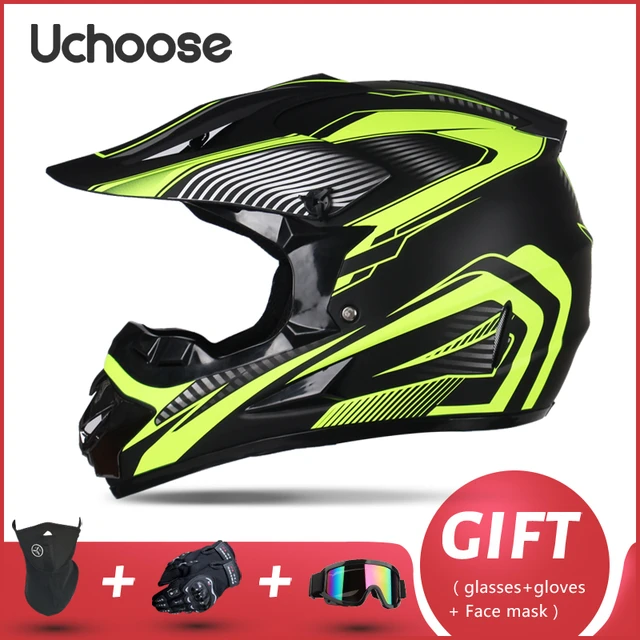 Professional Motorcycle Helmet Off-road Helmet Downhill DOT Racing Motocross Casque Moto Helme3 Free Gift Suitable For Kid 5