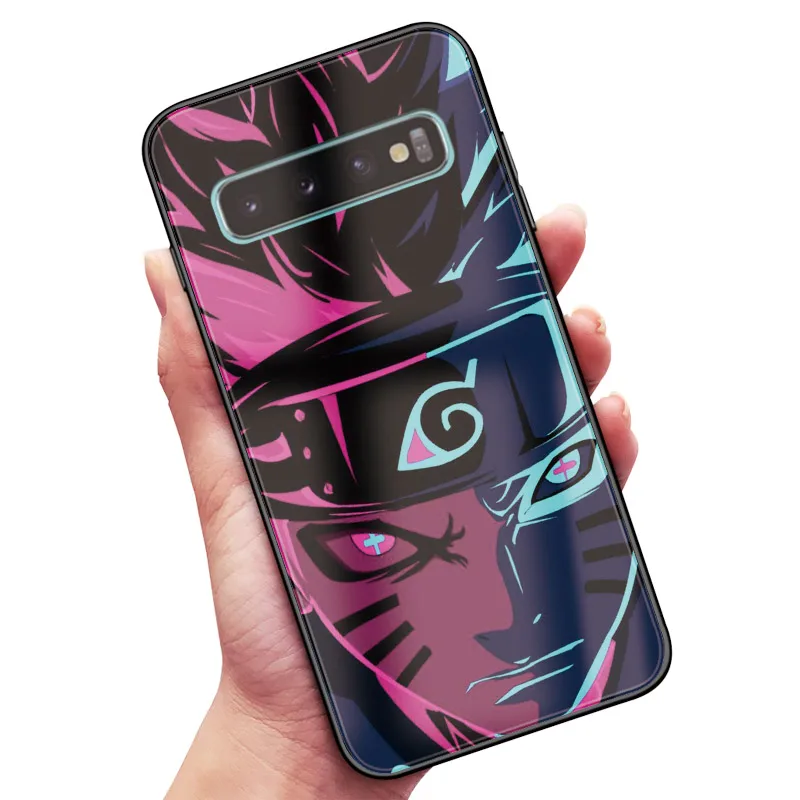 NUA 1 Наруто Uzumaki Hyuga Hinata закаленное стекло Coque чехол для телефона крышка оболочка для samsung Galaxy S8 S9 S10e S10 Note 8 9 10 Plus - Цвет: NUA 1