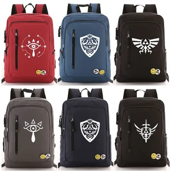 

New Games The legend of zelda Eyes Wings Boy Girl Laptop Book School bag Women Zip Bagpack Teenagers Schoolbags Student Backpack
