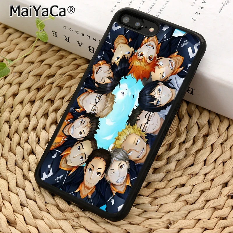 MaiYaCa Haikyuu! Чехол для телефона с изображением волейбольной команды Karasuno iPhone 5 6 7 8 Plus