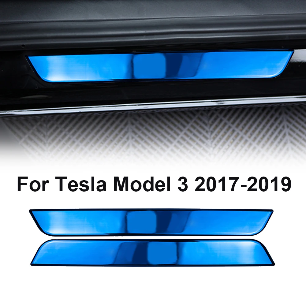 Пороги порога автомобиля протекторы из нержавеющей стали для Tesla модель 3