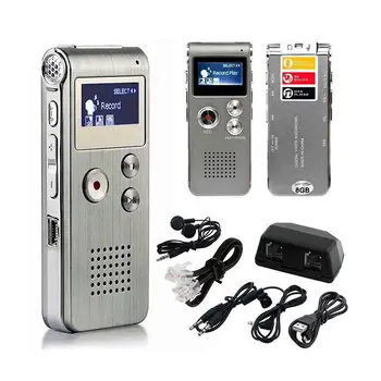 

LCD Screen 8GB Digital Sound Audio Recorder Dictaphone MP3 Player Voice Recorder Audio Recorder MP3 Player R20