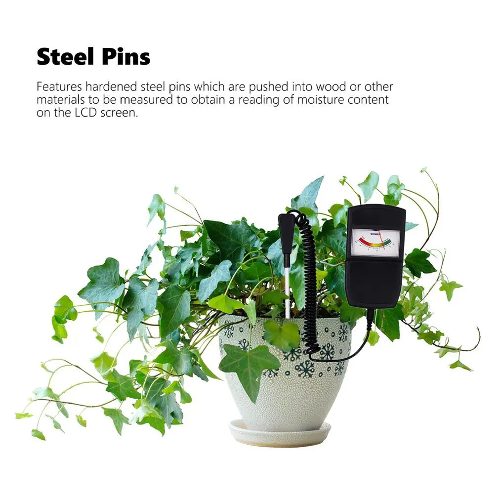 Portable Garden Soil Ph Meter Moisture Tester Soil Acidity Tester Analyzer With Lead For Garden Plant Flower