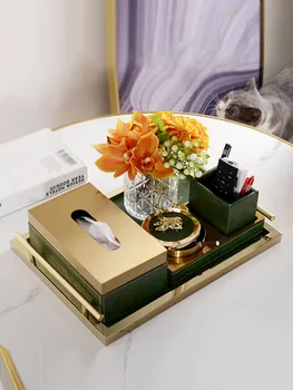 

Creative Toilet Paper Holder Tissue Box Container Organizer Leather Napkin Tissue Boxes Dispenser Servilletero Wipe Case BW50ZJ