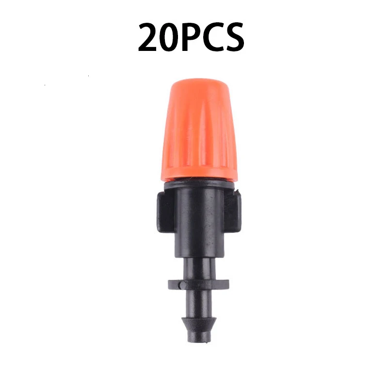 20PCS Double pass 20 шт. микро система капельного орошения поливочный распылитель форсунка шланг с капельный водовыпуском тройник соединитель сад - Цвет: 20PCS Double pass
