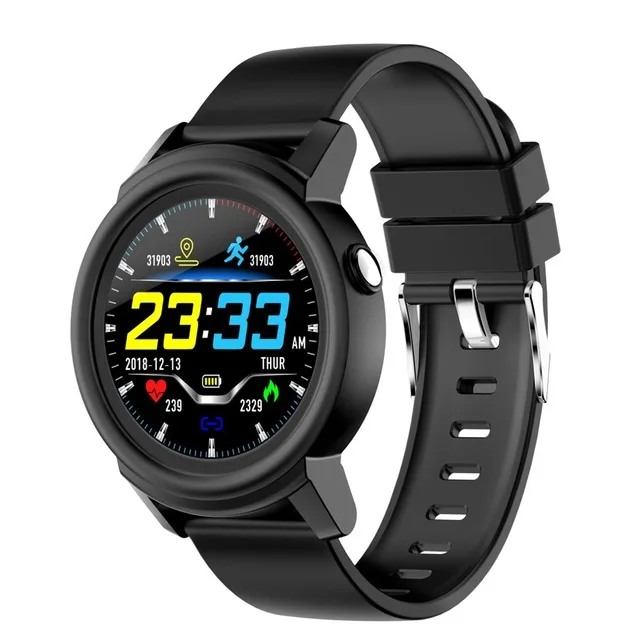 DK02 Смарт-часы для мужчин Мульти-спортивный режим монитор сердечного ритма умный фитнес-трекер здоровья Smartwatch женский ремешок - Цвет: Black