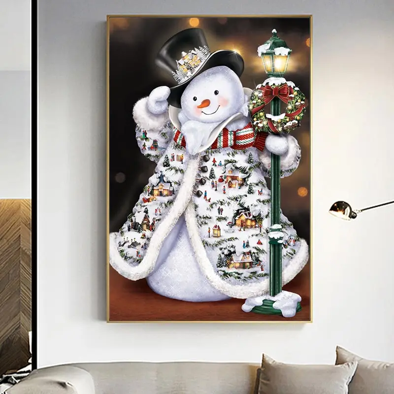 

Sale Diy 5d Diamond Painting Christmas snowman Cross Stitch Full Square Diamond Embroidery Mosaic Handwork Rhinestone Art