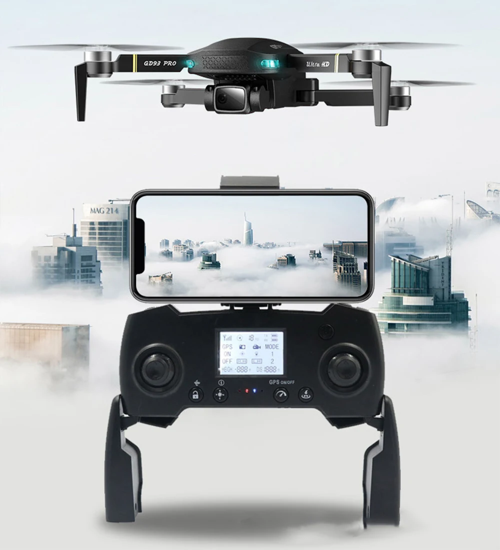 RC Quadcopter Drone Helicopter 4k Profesional 6K HD ESC Camera 5G WIFI Brushless GPS Optical Flow Foldable RC Distance 1KM Drone syma x5sw remote control