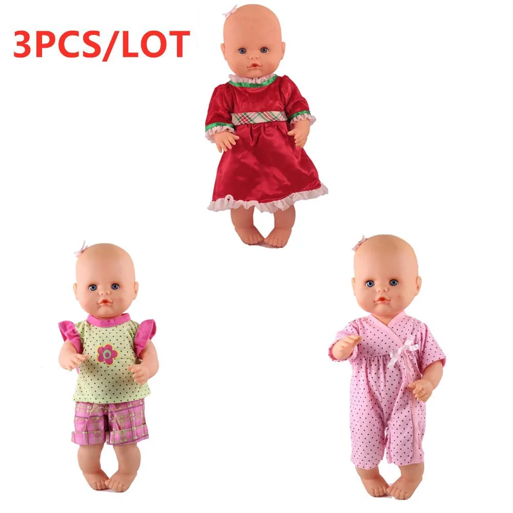 3PCS outfits 5 Одежда для кукол 1 шляпа Комбинезон 1 наряд 1 красное платье 3 шт. Nenuco аксессуары подходят 33-35 см 14 дюймов Nenuco кукла Nenuco y su Hermanita - Цвет: 3PCS outfits 5