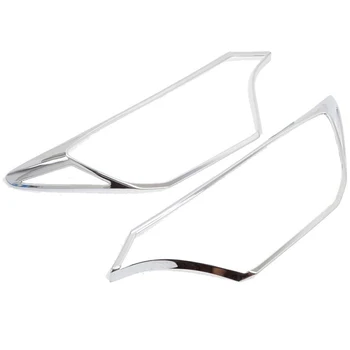 

DHBH-for Toyota RAV4 RAV-4 XLE LE 2016 2017 2018 ABS Chrome Front Headlight Lamps Cover Trim Bezels 2PCS/Set