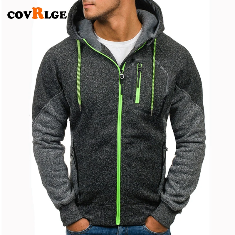 Covrlge Men's Hoodies Patchwork Sweatshirt 2019 New Hot Sale Raglan Hoody Autumn Winter Men's Zipper Sportswear Hoodie MWW180 Covrlge Men's Hoodies Patchwork Sweatshirt 2019 New Hot Sale Raglan Hoody Autumn Winter Men's Zipper Sportswear Hoodie MWW180