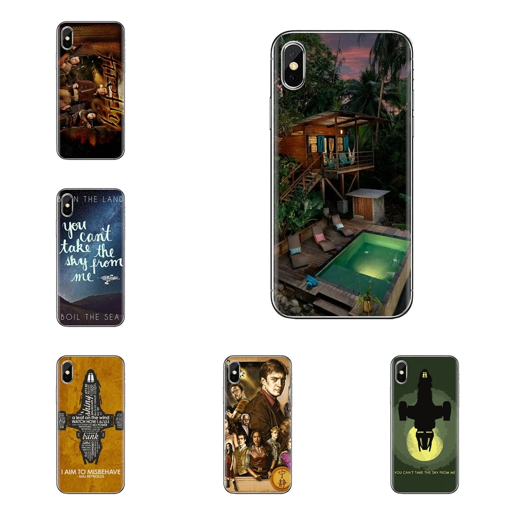 For Huawei G7 G8 P7 P8 P9 Lite Honor 4C 5X 5C 6X Mate 7 8 9 Y3 Y5 Y6 II 2 Pro 2017 Transparent Soft Cover Firefly Serenity Quote |