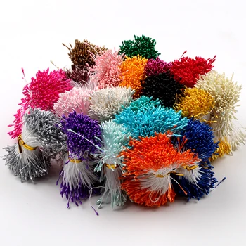 

400pcs mini flower stamen artificial pearl pistil for Wedding Cake Gift Box Decoration DIY Floral Craft 20 colors for optional