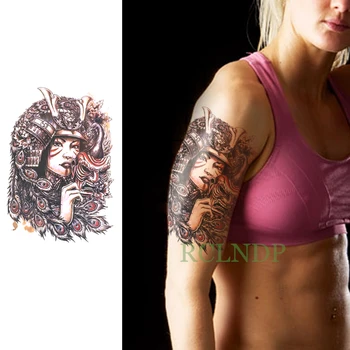 

Waterproof Temporary Tattoo Buddhism prajna Feather tatto flash tatoo fake tattoos large size body art for girl women man lady