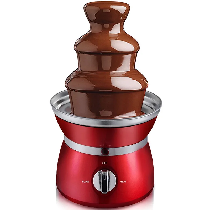 COSTWAY 3 Tiers Stainless Steel Chocolate Hot Pot Fountain Auger style Easy To Clean&Assemble