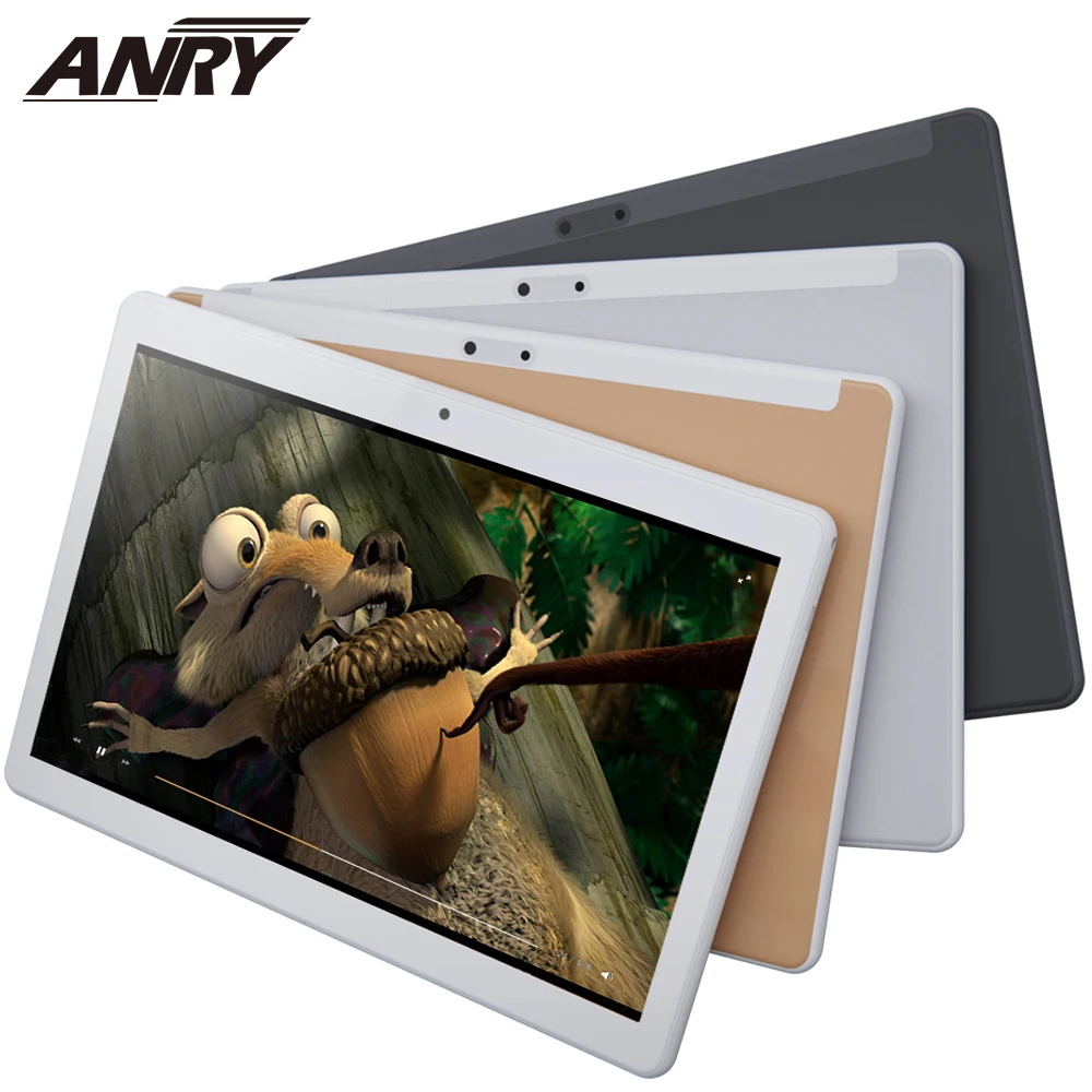  ANRY Android Tablet 10 Inch WiFi Tablet 4G Network Phone Call Tablet Pc Google Play Android 7.0 Dua
