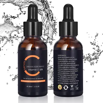

2019 Vitamin C Whitening Serum Hyaluronic Acid Face Cream and Vitamin E Anti-Aging Serum for Face Eye Treatment