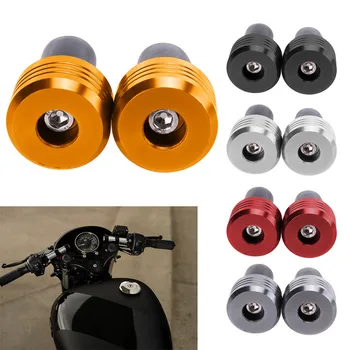

7/8" Motorbike Handle Bar Motorcycle Handlebar Aluminum Grip End Caps Plugs For All Brand Moto With 7/8" (22 mm) Dia Handle Bar