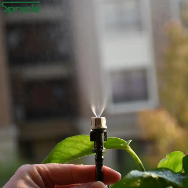 Sprycle 20 db Állítható Kerti Csepegtető Öntözés Ködös Fúvókák Öntöző Permetezőanyag Porlasztó Sprinkler 4/7 Mm Póló Csatlakozó - Image 5