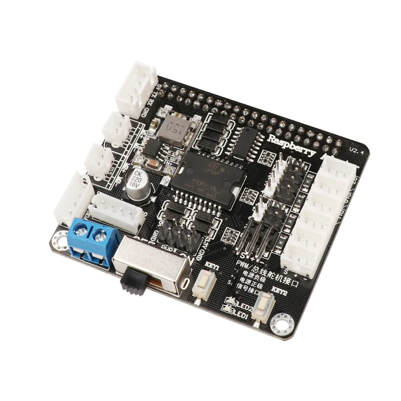 RPi 4 го поколения многофункциональная Плата расширения сервопривода совместима с