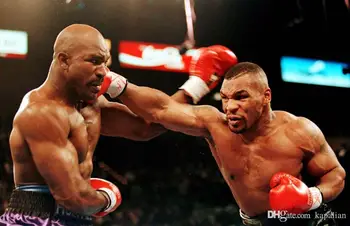 

Poster Boxing Game Poster Mike-Tyson VS Floyd Mayweather Art Picture Painting 24 48 Inches