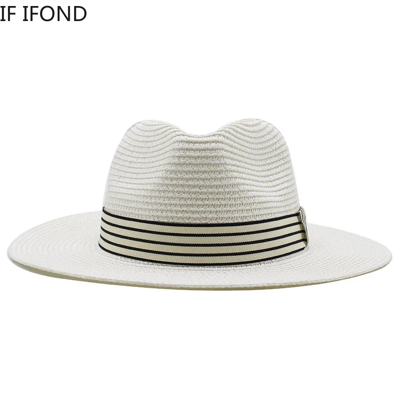 Panama Summer Straw Hats for Women Men 