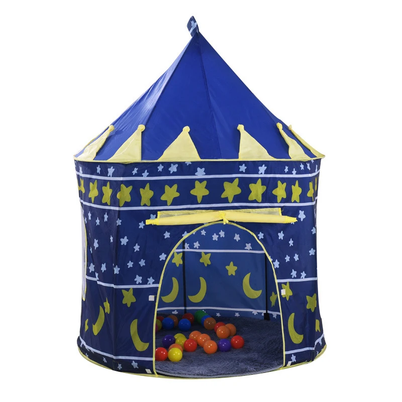 Складная детская игровая палатка, портативная детская палатка Tipi Prince, Игровая палатка для детей, замок для мальчика, уютный игровой домик, подарки на открытом воздухе, игрушечные палатки