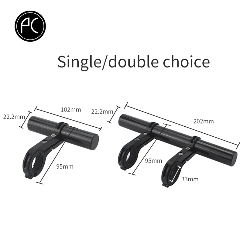 Bicycle handlebar extender accessories bracket for bike headlight mount bar computer holder mtb road bike support