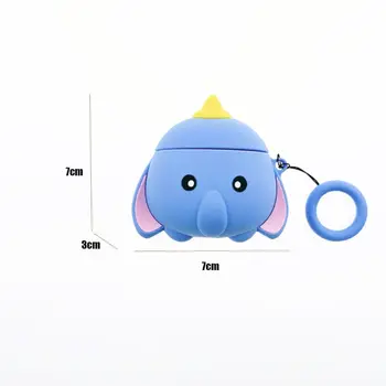 

Blue Elephant Protective Case Silicone Cover Shockproof Shell for Airpods Pro