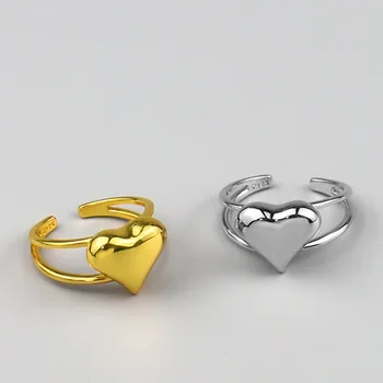 

Coolkala sterling silver new fashion love ring temperament hollow internet Red style jewelry