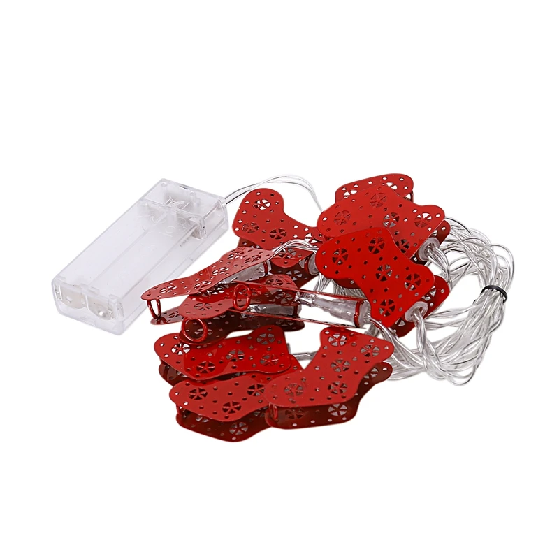 

Christmas Red Socks Style Fairy String Light Wall Window Garden Decor Party DIY Flexible String Lamp 1.5 Meter 10 LED