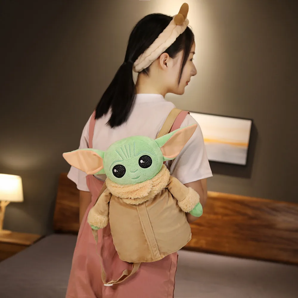 Disney Star Wars Baby Yoda Plush Backpack Mandalorian Stuffed Bag Cute