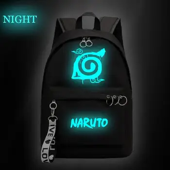

Luminous Schoolbag Girl Student School Backpack Printed Anime Naruto Bagpack Primary School Book Bags for Teenage Girls Satchel