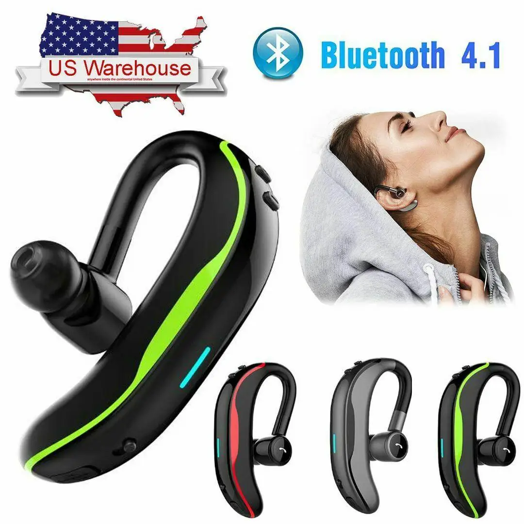 Wireless Bluetooth Earphones Sport Headset Over Ear Earphone with Mic Noise Cancelling for iPhone Samsung Galaxy S10 S9 S8 LG G7