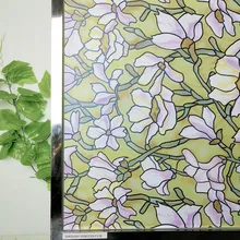 90*300 см 3D декоративная оконная пленка, витражные наклейки, затемняющие оконные крышки, смарт-стекло, клейкая пленка, Оконное украшение