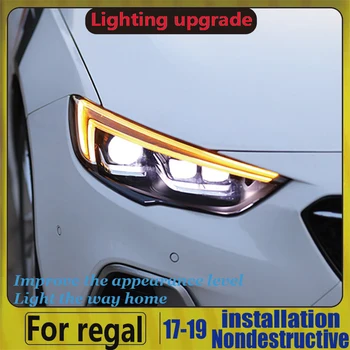 

Car Styling for For Buick Regal Headlights 2018-2019 Buick LED Headlight DRL Full LED High Low Beam Parking Fog Lamp Front lamp