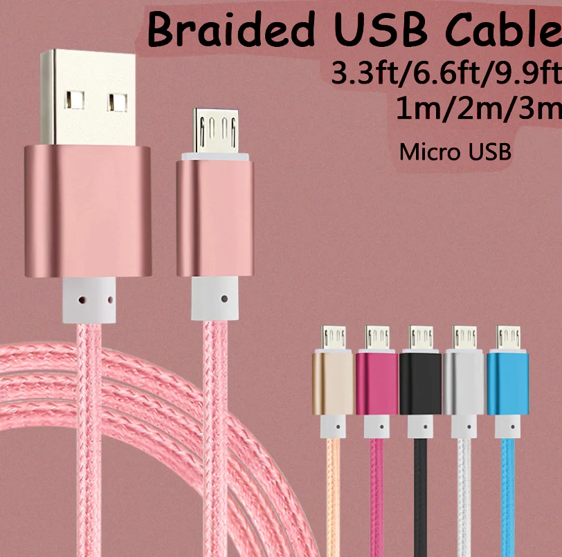 Зарядное устройство USB 1 м 2 3 кабель Micro usb для Samsung Galaxy S6 S7 A3 A5 A7 2016 J3 J5 J7 2017 быстрой